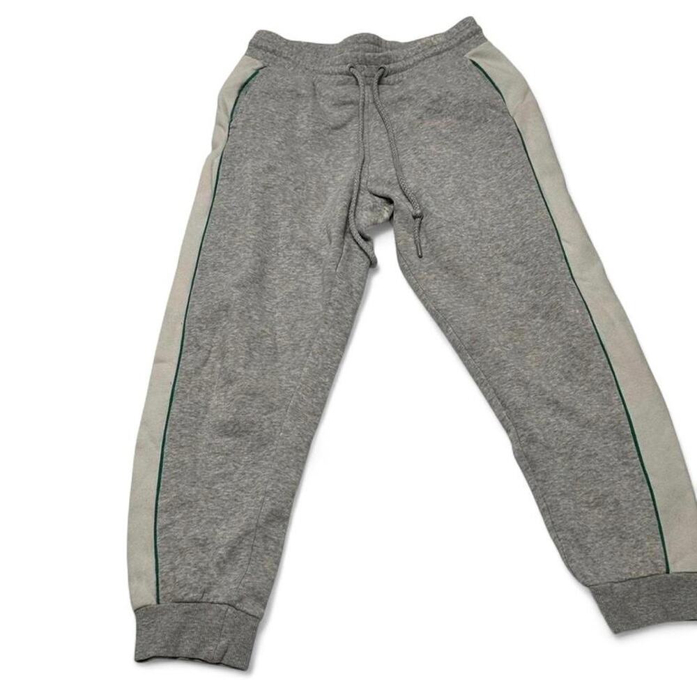 Garage grey sweatpants with green stripe Size M